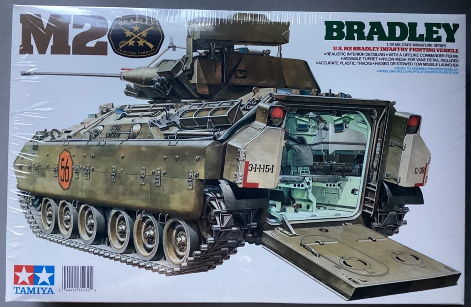 Tamiya 35132 M2 Bradley IFV US Army Infantry Fighting Vehicle 1:35 Scale 1/35 - Image 1 of 1