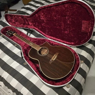 READ! Ibanez Exotic Wood Series Acoustic-Electric Guitar + Hiscox Case EW20WNENT - Image 1 of 4