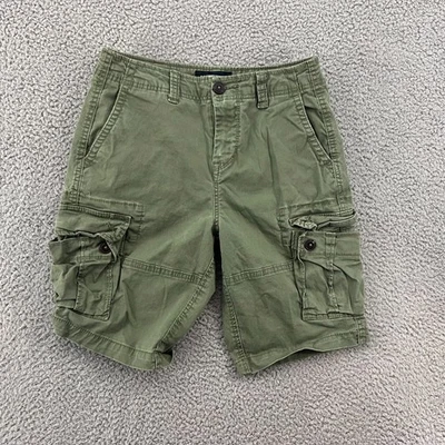 Abercrombie Fitch Cargo Shorts Women 30 Green  Army Baggy Y2K Paratrooper 90s - Image 1 of 4