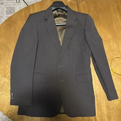 复古 FIORAVANTI 男式西装夹克棕色。 大号   — 第 1/4 张图片