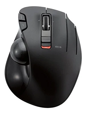 ELECOM Wireless track ball mouse 6 button Tilt function Black M-XT3DRBK - Image 1 of 4