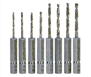 GodHand Quick Drill Bit Set of 8 (C) GH-DBQ-8C From Japan - Picture 1 of 8