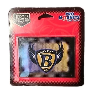 Balitmore Ravens NFL Team Logo Magnet (1998) - Heroes of the Locker Room - New - Picture 1 of 3