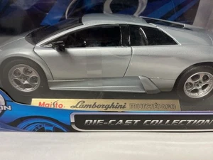 Maisto Silver Lamborghini Murcielago Diecast Model car 1:18 Scale - Picture 1 of 7