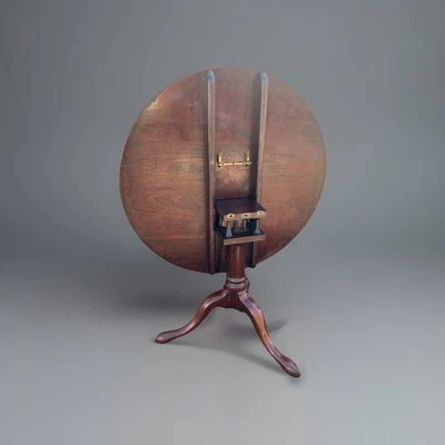 Antique Mahogany Birdcage Tilt Top Table English C 1780 - Image 1 of 4