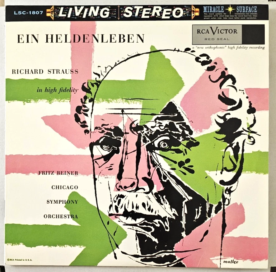 STRAUSS- Ein Heldenleben- REINERr/CHICAGO SYMPHONY- RCA LSC 1807 180 gram - Image 1 of 4
