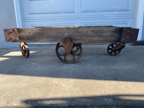 Vintage Antique Cart, original wheels and hardware, finish top of your choice Cover