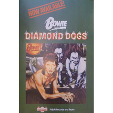 David Bowie poster - Very nice Diamond Dogs 1974 promo Large size re-print