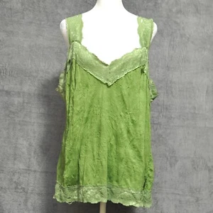 Wassio Women’s Blouse Green Sleeveless Size 2X - Picture 1 of 9