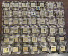 Lot of 42 High Yielding Gold Cap Ceramic CPUs for Gold Scrap/Gold Recovery