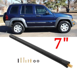 US 7" inch/23cm Short Antenna Mast Rod Radio AM/FM For JEEP LIBERTY 2003-2007 - Picture 1 of 11