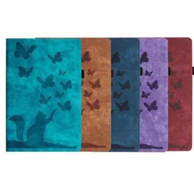 Funda Tablet Cuero Antigolpes Mariposa Gato Para Lenovo Tab M10 FHD Plus P11 Pro Foto 1 de 4