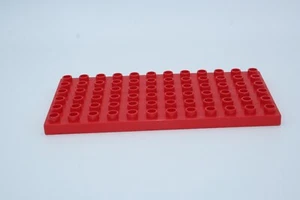 GROSSE ROTE 6 X 12 DÜNNE GRUNDPLATTE LEGO DUPLO - Bild 1 von 1