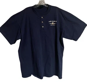 Camiseta Henley Azul Marino Para Hombre XL Pope Air Force Base NC Soffes Choice - Imagen 1 de 5
