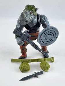 Vintage TMNT Rocksteady Complete w/ Belt & Weapons 1988 Playmates - Picture 1 of 10