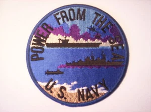 Aufnäher der United States Navy  Power From The Sea ca 11cm - Picture 1 of 1