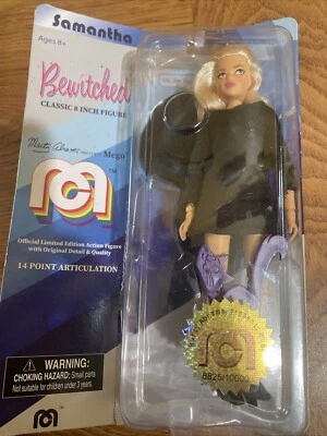 MEGO HECHIZADO SAMANTHA CLÁSICO 8" FIGURA CAJA DAÑADA Foto 1 de 4