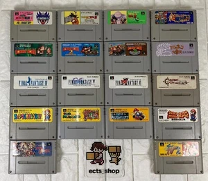 Super Famicom Lot 18 games mario final fantasy Donkey Kong Dragon Ball #00S - Picture 1 of 1