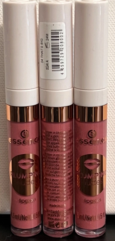 Lot of 3 - Essence Plumping Nudes Lip Gloss 04 That’s Big Free Shipping BOGO 50% - Image 1 of 1