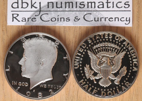 1982 S Proof Kennedy Half Dollar 50¢ - Gem Cameo Clad Proof Cover