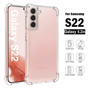 Shockproof Clear Case For Samsung Galaxy S22 | S22+ S22 Ultra Slim Hybrid Cover - Picture 1 of 12