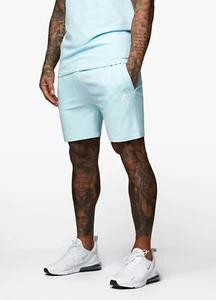 Gym King Pro Jersey Short Mens Gym Jogger Short Lounge Wear - AQUA - Picture 1 of 6