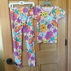 New Carter's Girls Tropical  Floral Pajama Set Snug fit many sizes 