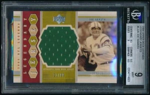 2004 Upper Deck Legends JOE NAMATH Legendary Jersey /99 *Jets* BGS 9 - Picture 1 of 2
