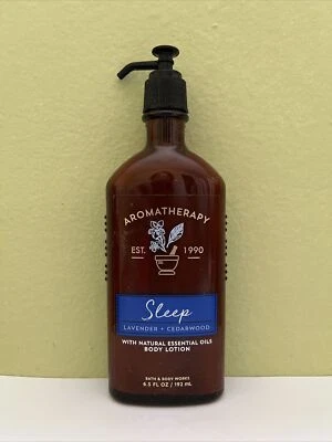 (1) Bath & Body Works Aromaterapia Dormir LAVANDA Y MADERA DE CEDRO Loción 6.5oz NUEVO Foto 1 de 2