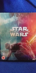 STAR WARS THE RISE OF SKYWALKER 3D & 2D & BONUS DISC ZAVVI STEELBOOK BRAND NEW! - Picture 1 of 5