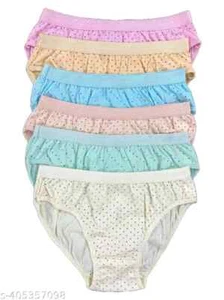 COMBO DE 6 CALZONCILLOS ESTAMPADOS DE ALGODÓN PURO PARA MUJER Y NIÑA. - Imagen 1 de 4