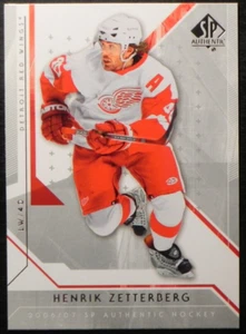 2006-07 06/07 SP #65 auténtico Henrik Zetterberg Detroit Red Wings - Imagen 1 de 2