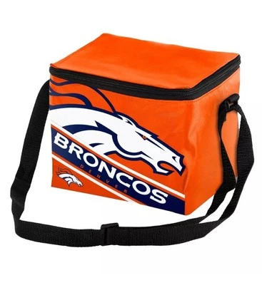 NFL Denver Broncos Bolsa de Almuerzo Aislada Refrigerador Paquete de 6 100% Licencia Foto 1 de 3