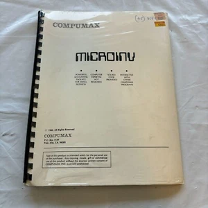 Vintage Computerhandbücher: Compumax Microinv 1980 leistungsstarkes Buchhaltungspaket - Bild 1 von 2