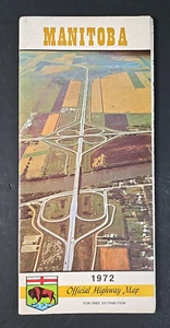 Vintage Manitoba Canada Official Highway Map 1972 Hon. Peter Burtniak, Minister - Picture 1 of 6