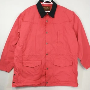 Walls Sz 2XL 50-52 Authentic Ranch Wear Heavy Canvas Chore Coat Jacket Red EUC - Picture 1 of 14