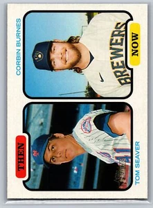 Topps Heritage 2022 #TAN-SB Tom Seaver/Corbin Burnes - Imagen 1 de 2