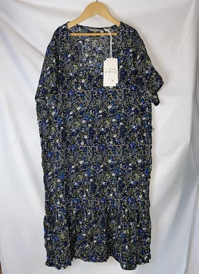 Womens Jack Wills Floral Summer Dress UK 6 Short Sleeve Ruffle NEW - Image 1 of 4