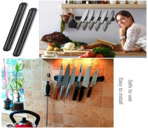 Wall Mount Magnetic Knife Scissor Storage Holder Rack Strip Kitchen Tool - Picture 1 of 14