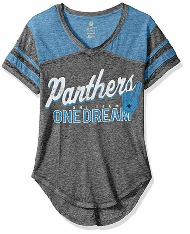 NFL Junior Girls Vintage Short Sleeve Football T- Carolina Panthers - L (11/13) Cover