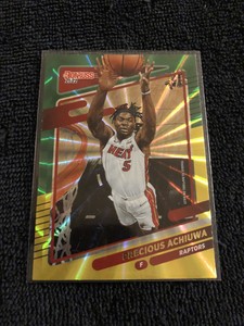 Precious Achiuwa 2021 Donruss Holo Green and Yellow Laser Card  #24