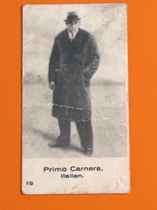 Primo Carnera Boxing Card # 19 Cloetta swedish tradingcards samlarsaker