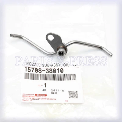 OEM GENUINE TOYOTA LAND CRUISER LEXUS LX570 15708-38010 OIL NOZZLE SUB-ASSEMBLY - Image 1 of 4