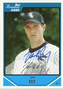 2007 Bowman JOHN ELY Signed Card autograph AUTO RC WHITE SOX DODGERS - Picture 1 of 1