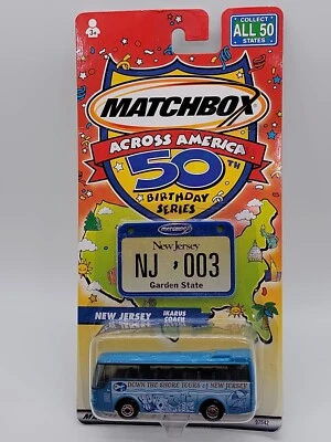 Matchbox  Across America 50th Birthday Celebration New Jersey Tour Bus NIP - Image 1 of 4