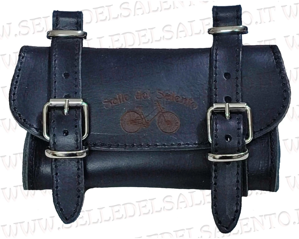 SELLE DEL SALENTO Borsa sotto sella pelle borsello bici bicicletta Vintage retròLeather Tools Bags