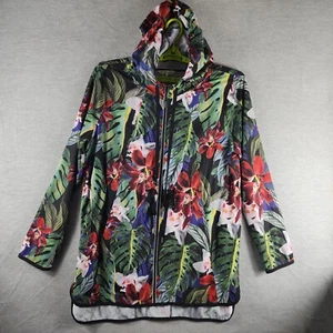 C&C California Jacket SZ L Tropical Lightweight Full Zip Hood Drawstring Waist - Picture 1 of 20