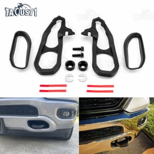 1 Pair Front Tow Hooks Left & Right Bezel Kit Cover For 2019-2024 Dodge Ram 1500 - Bild 1 von 12