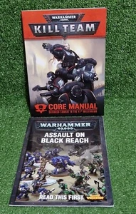 Warhammer 40k Kill Team Core Manual Y Asalto Alcance Negro Folleto de Inicio - Imagen 1 de 11