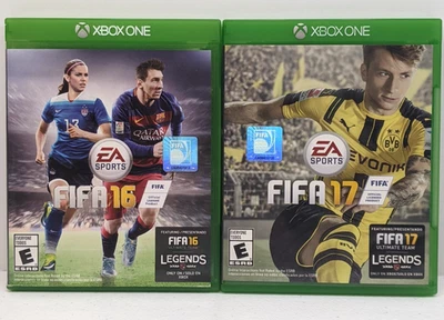 FIFA Lot - FIFA 16 & FIFA 17 Ultimate Teams Legends - Xbox One XB1 Soccer Game - Image 1 of 4